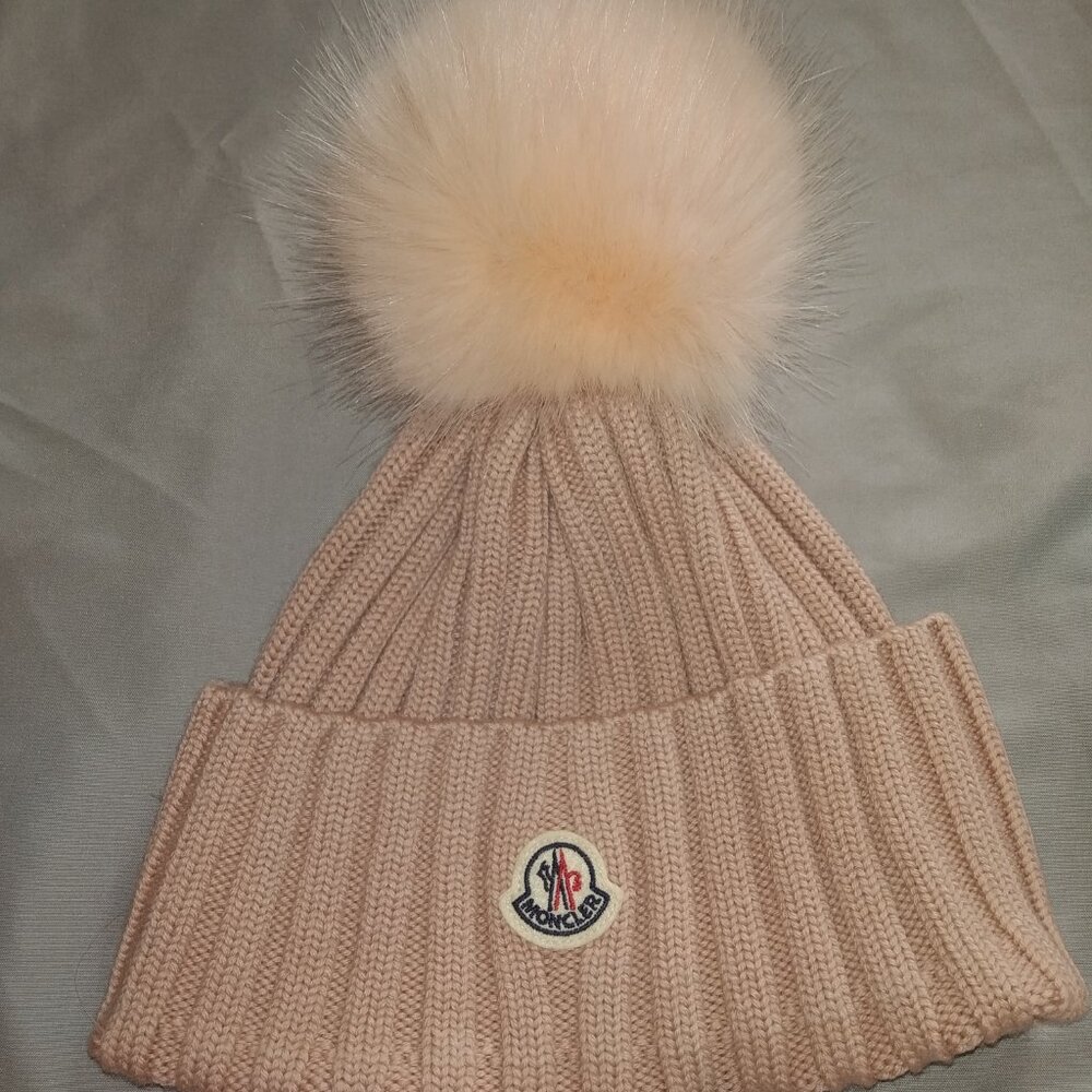Brand new pink Moncler hat